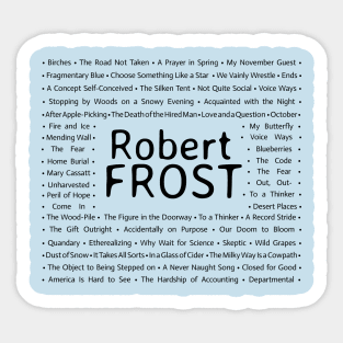 Robert Frost Sticker